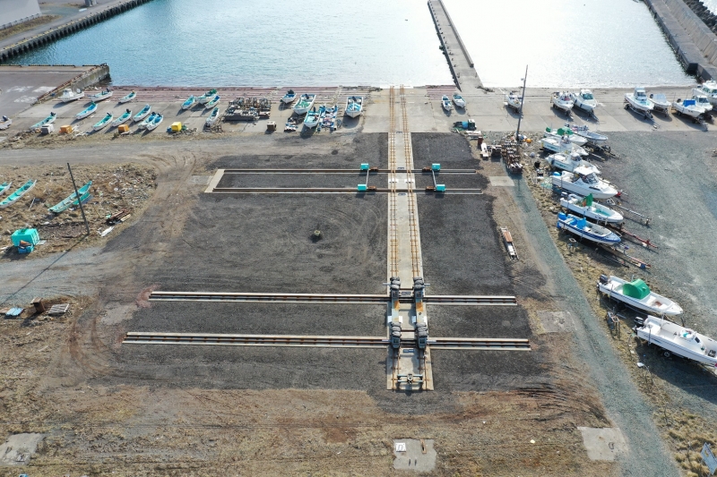 乙部漁港漁船上架施設改良工事