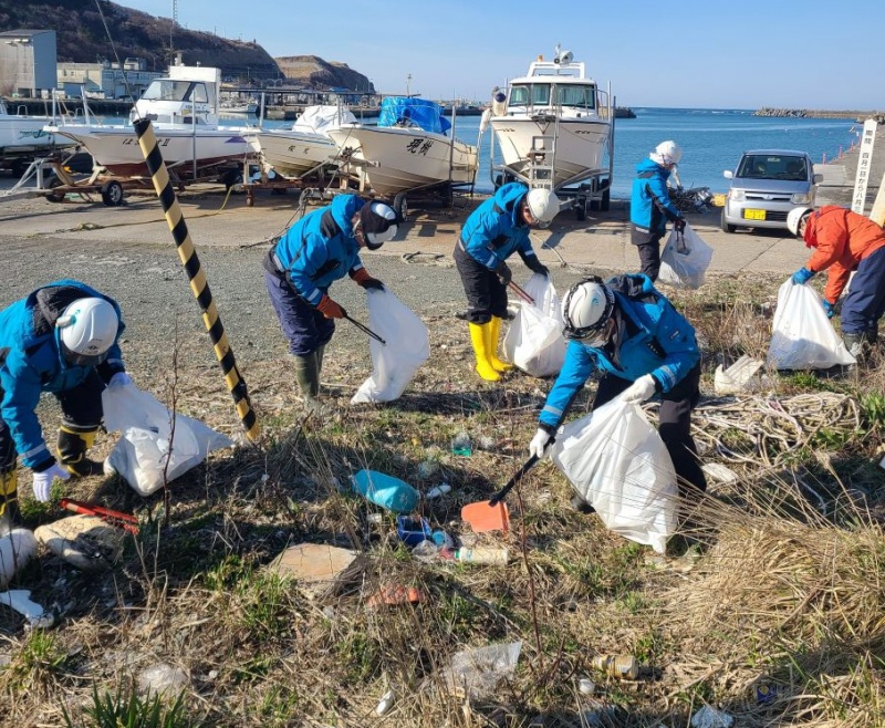 乙部漁港清掃活動